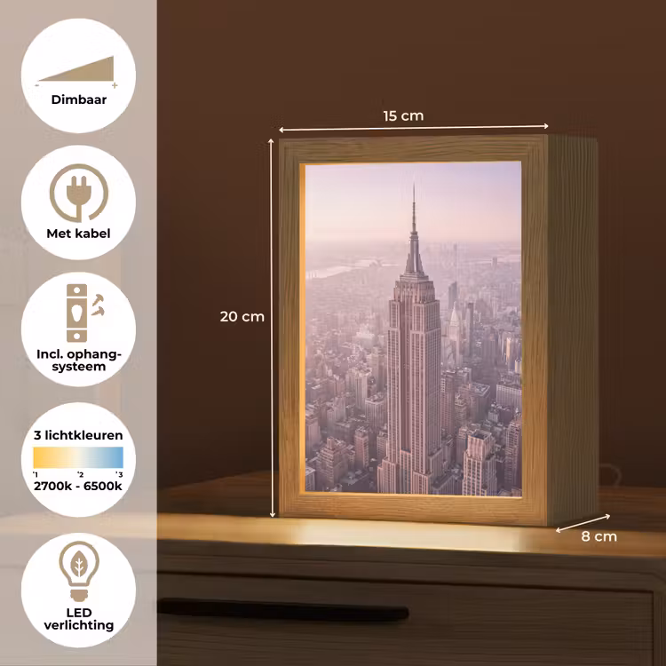 Gepersonaliseerde Lightbox - Stad - Gebouw - Roze — 7
