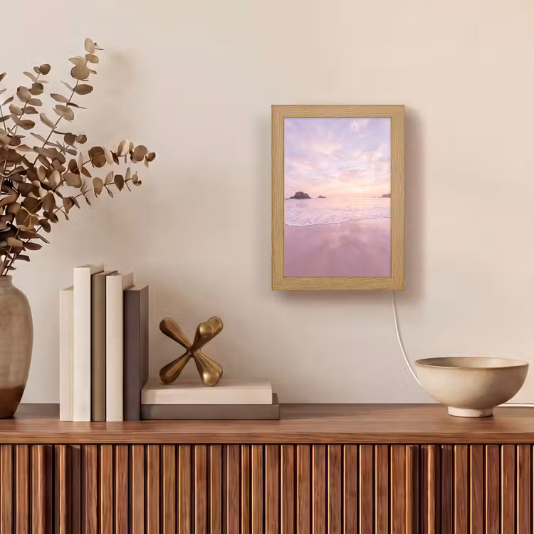 Gepersonaliseerde Lightbox - Strand - Zonsondergang - Roze — 4