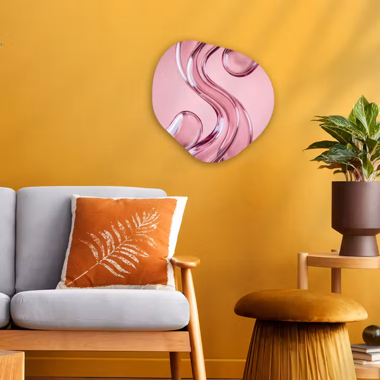 Organisch schilderij - Forex - Vorm - Abstract - Roze — 3