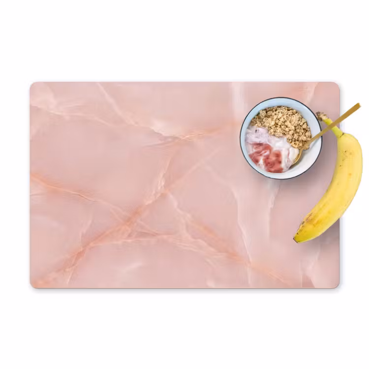 Placemat - 6 stuks - Textuur - Roze - Patroon — 1