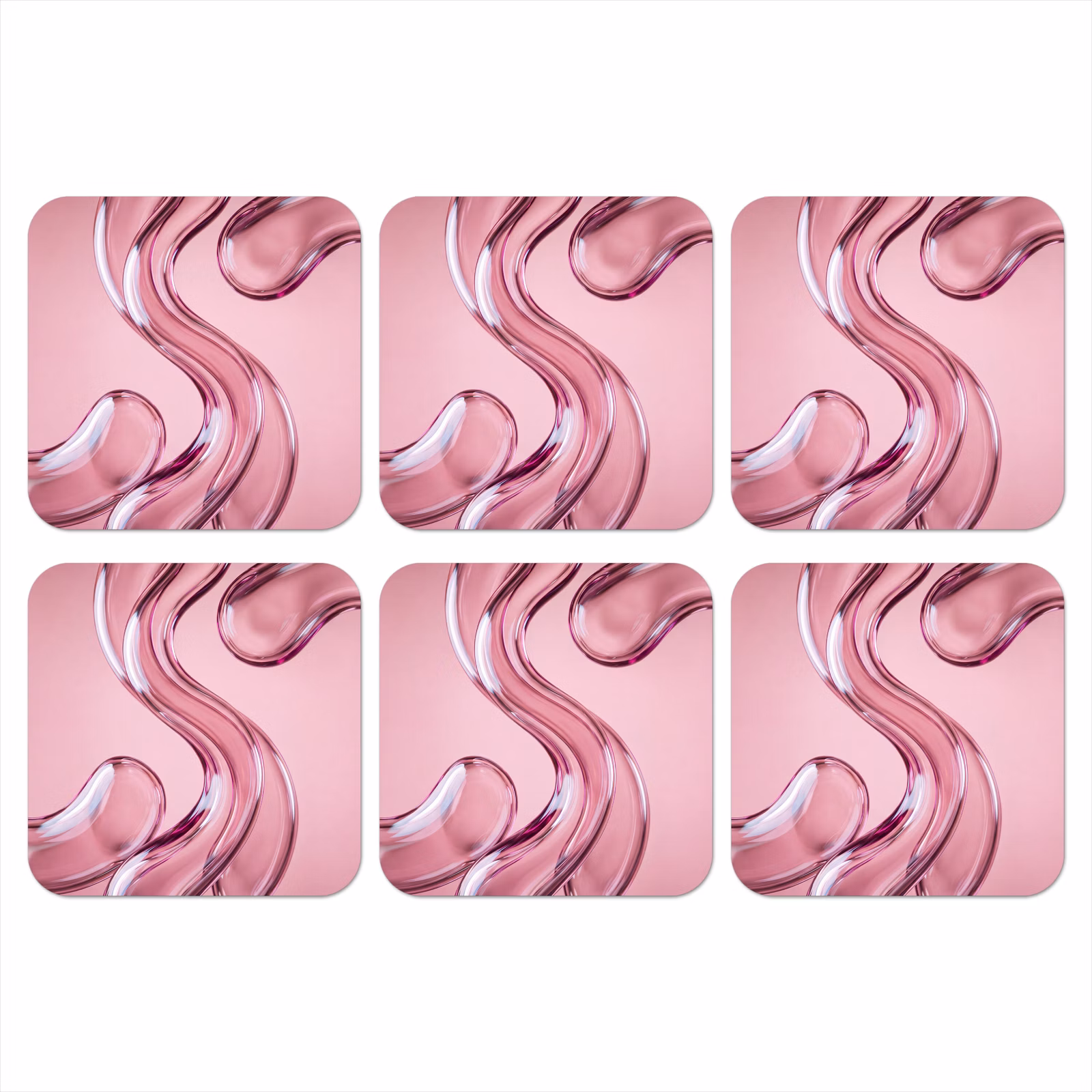 Onderzetter - Vorm - Abstract - Roze — 1