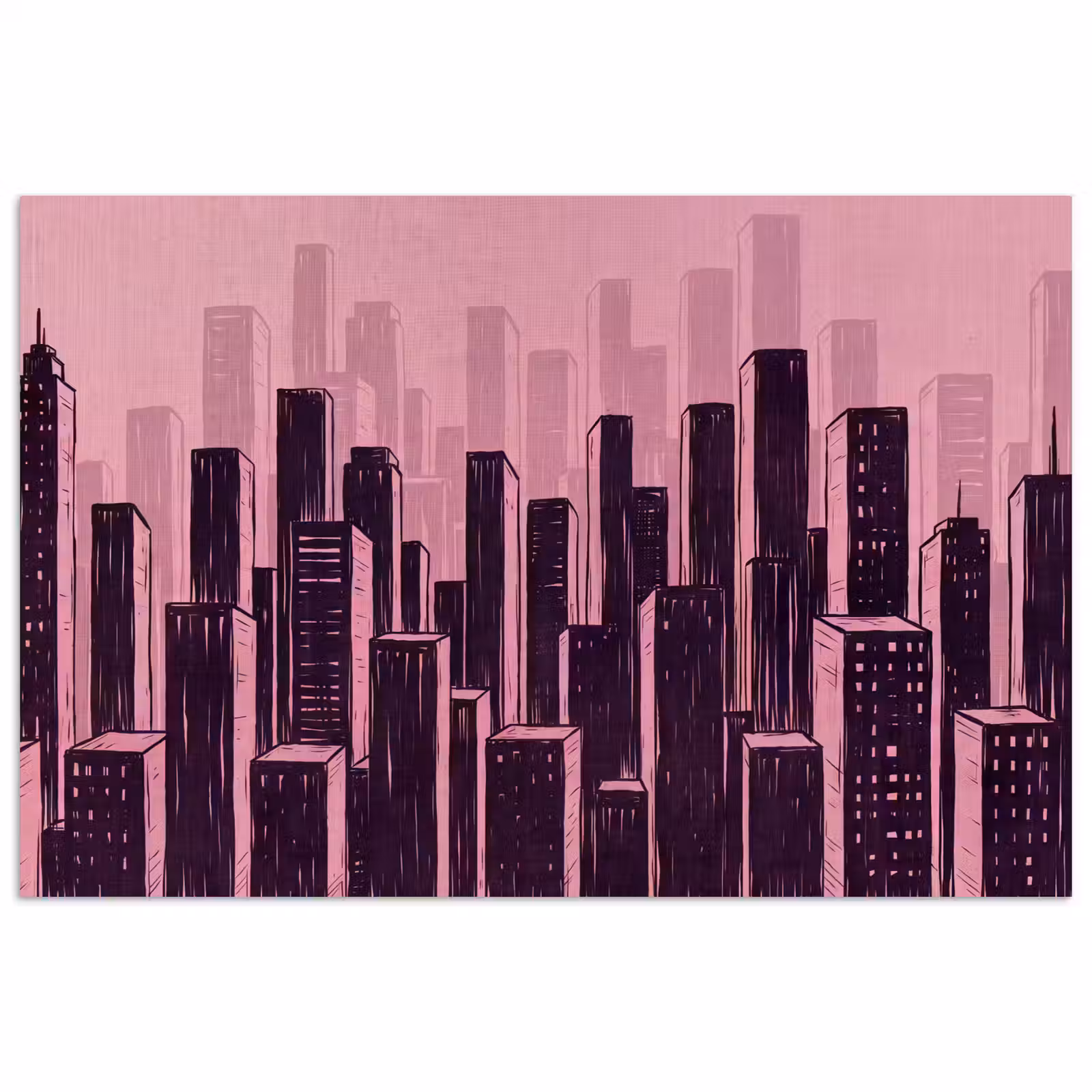Poster - Stad - Abstract - Roze — 1