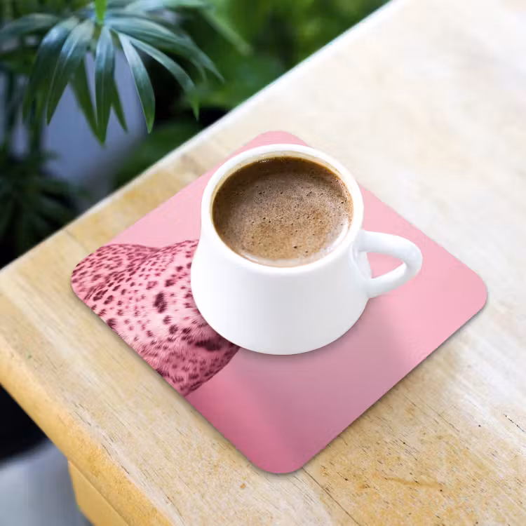 Onderzetter - Roze kat - Modern — 3