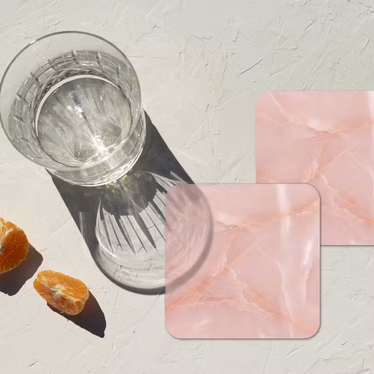 Onderzetter - Textuur - Roze - Patroon — 2