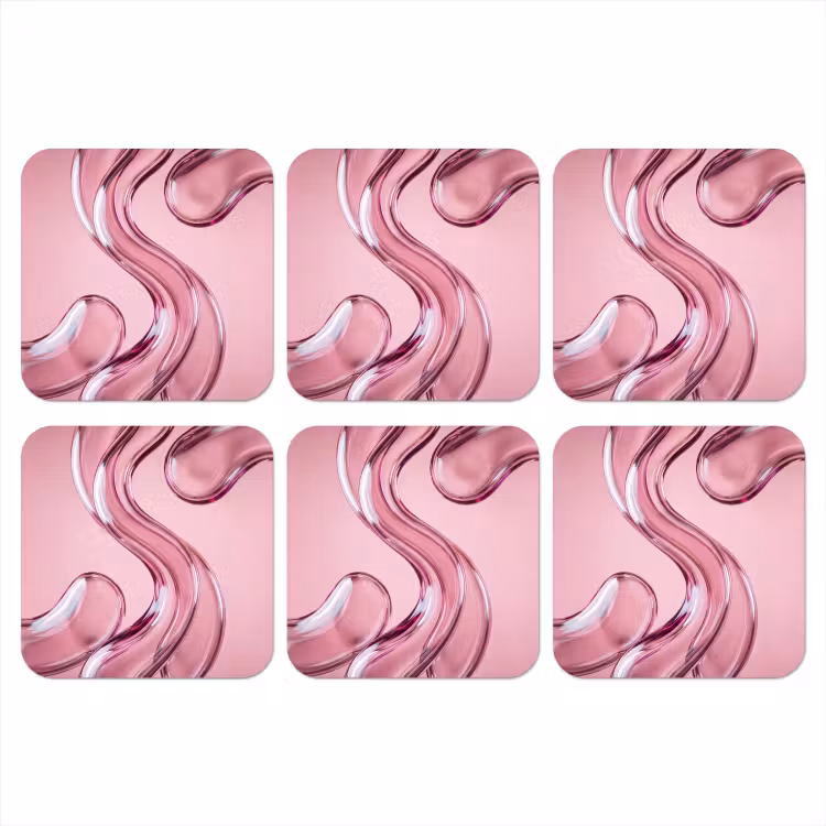 Onderzetter - Vorm - Abstract - Roze — 1