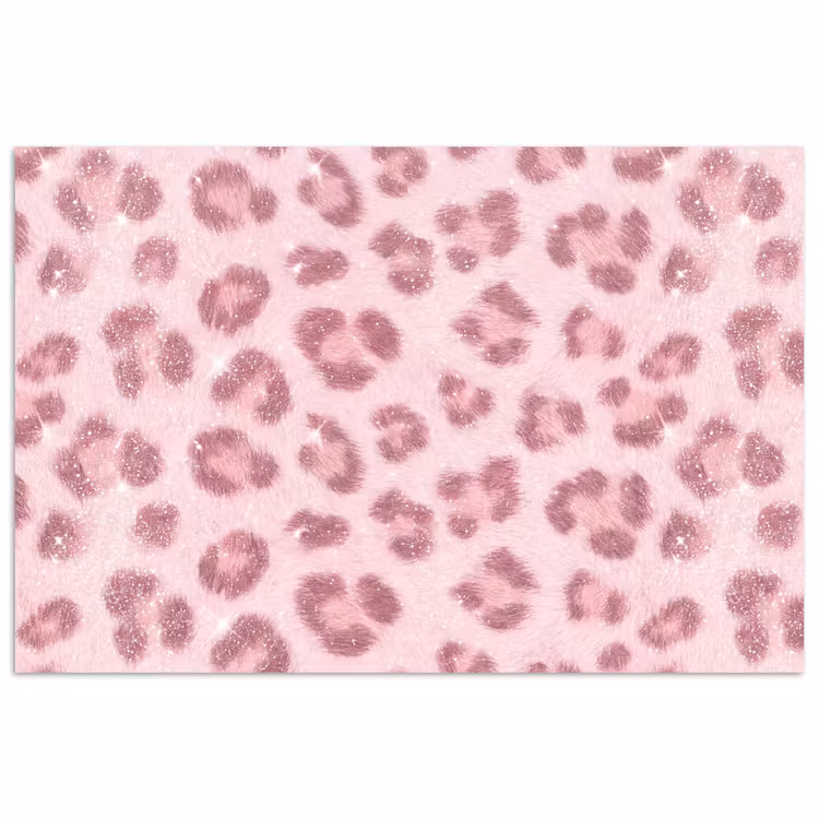 Poster - Roze dierenprint - Glitter — 1
