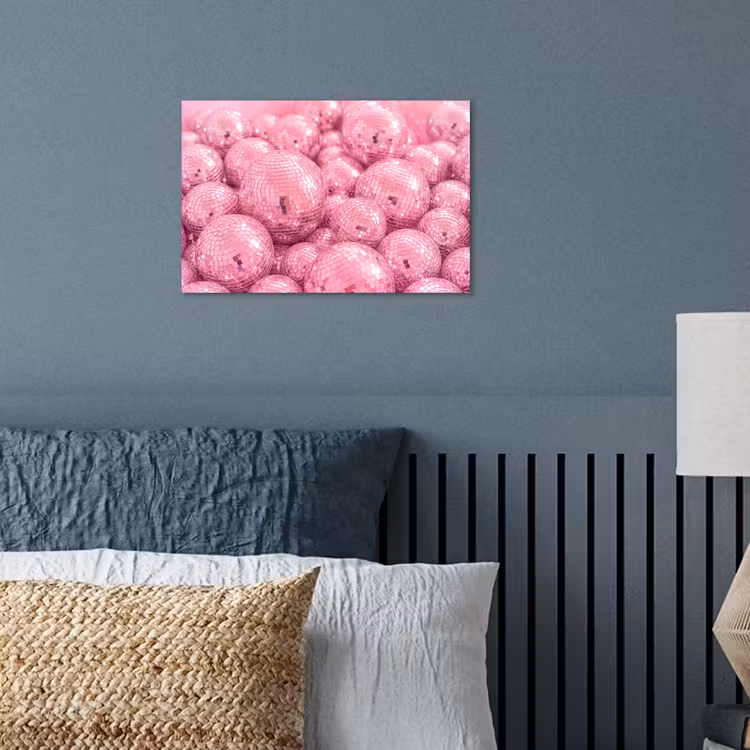 Poster - Roze disco ballen — 3