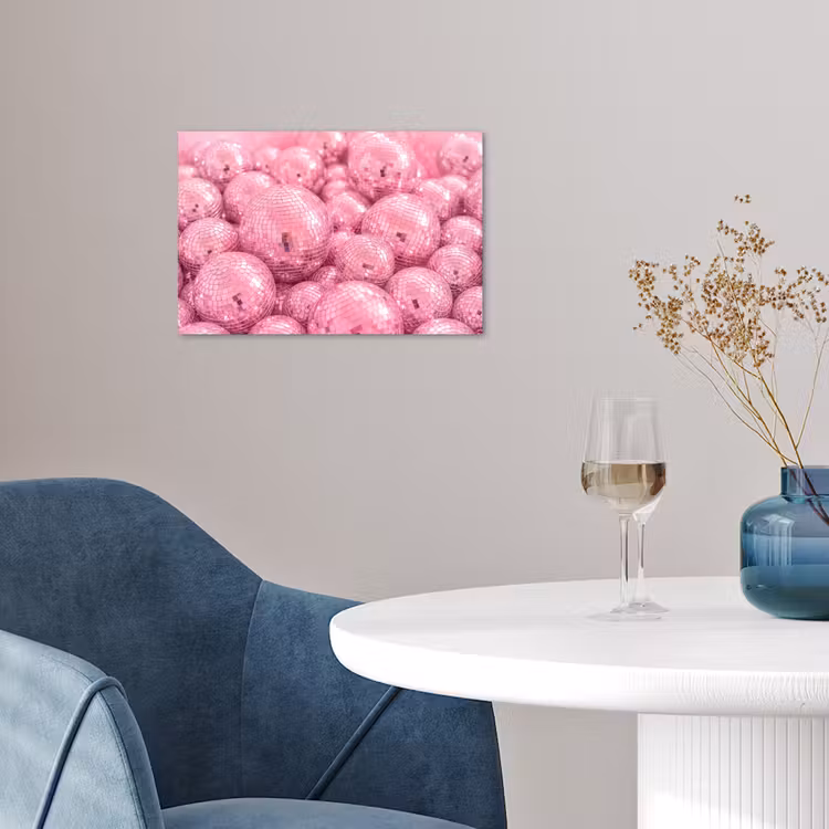Poster - Roze disco ballen — 4
