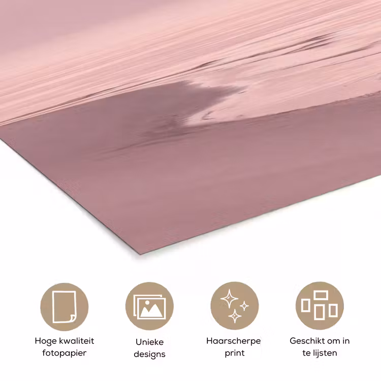 Poster - Roze zonsondergang - Strand — 5