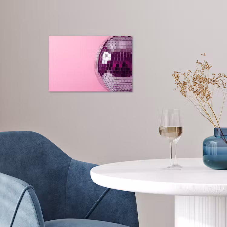 Poster - Spiegelbal - Zilver - Modern — 4