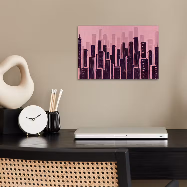 Poster - Stad - Abstract - Roze — 2