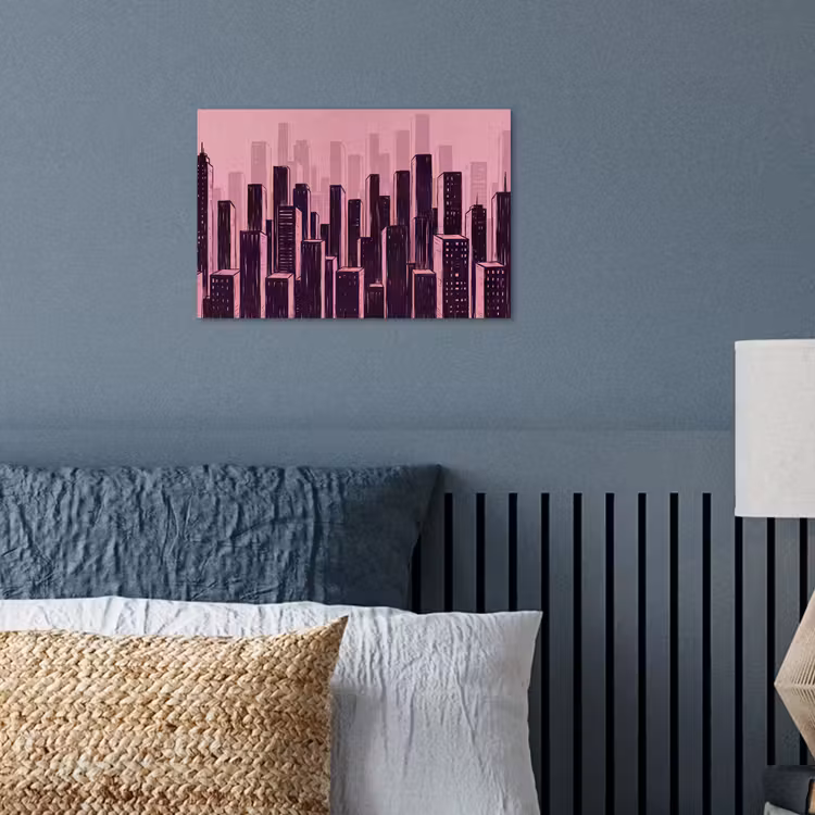 Poster - Stad - Abstract - Roze — 3