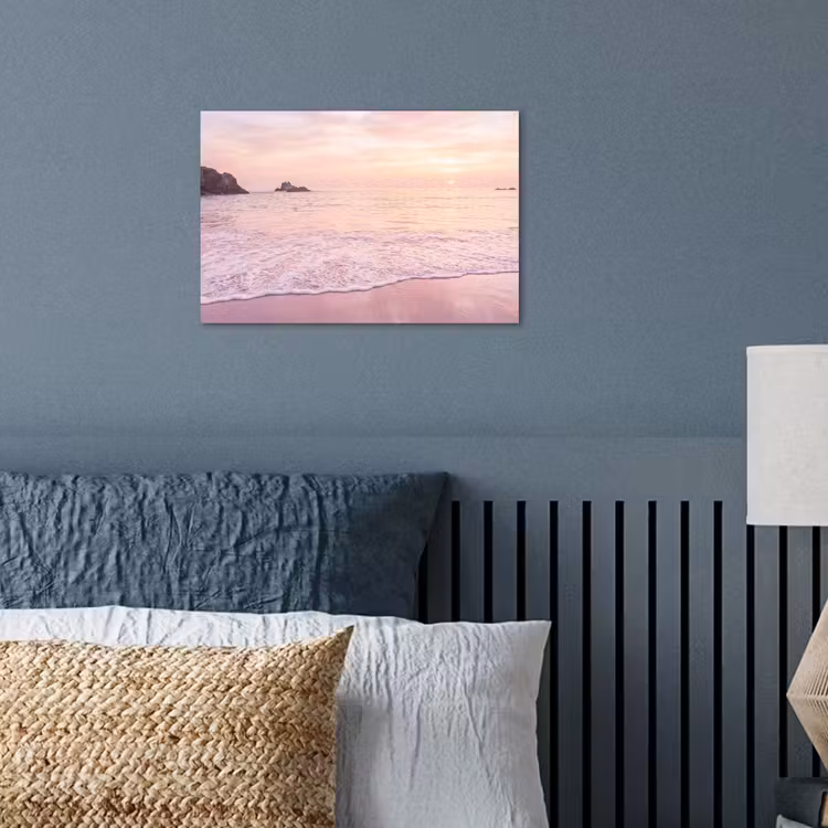 Poster - Strand - Zonsondergang - Roze — 3