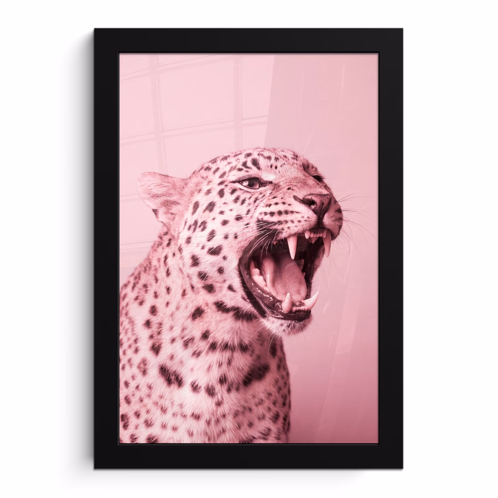 Poster met lijst - Roze kat - Modern — 1