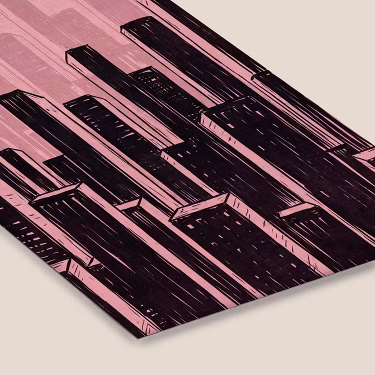 Poster met lijst - Stad - Abstract - Roze — 7