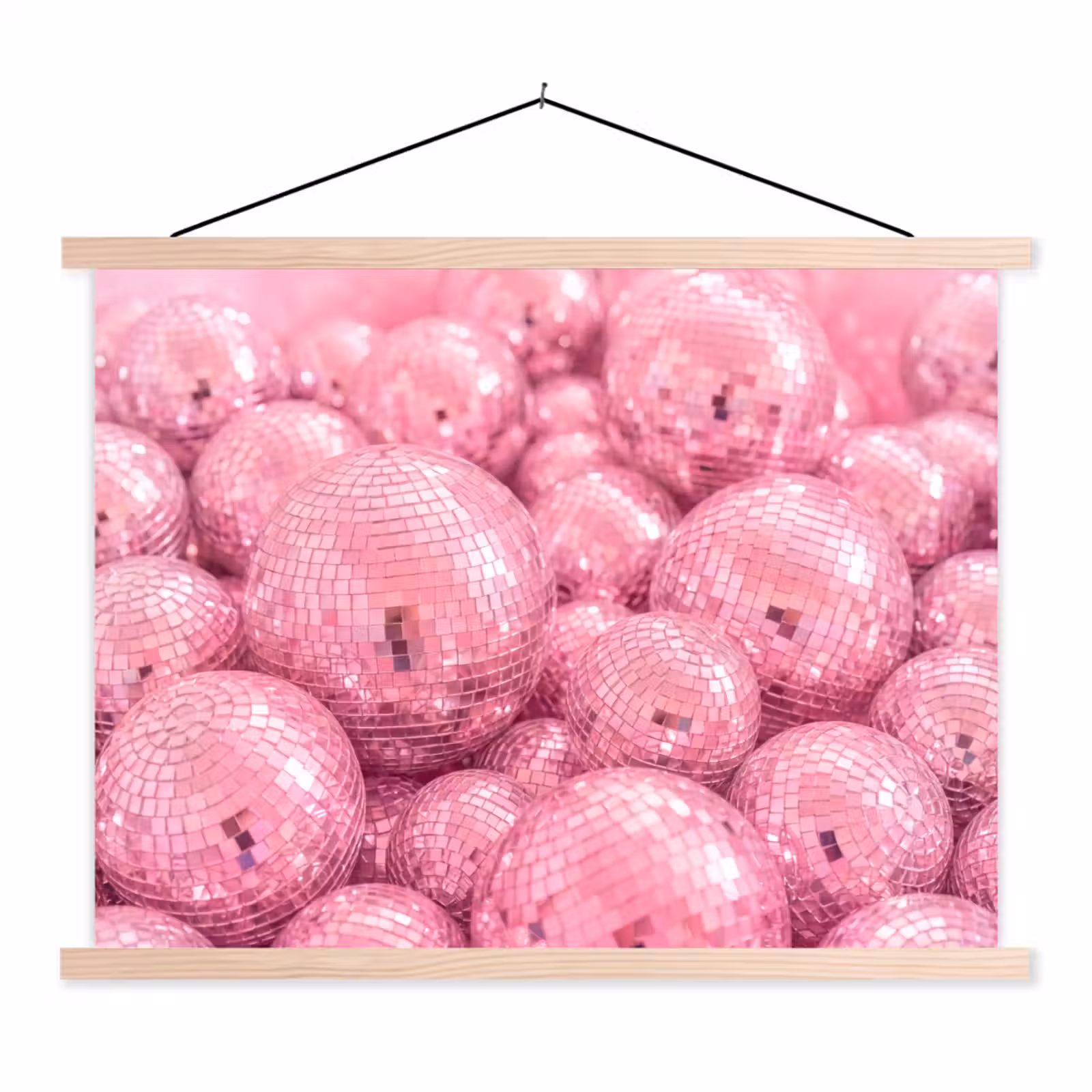 Schoolplaat - Roze disco ballen — 1
