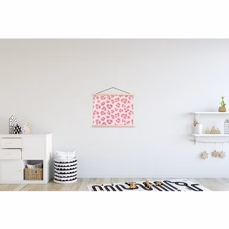 Schoolplaat - Roze dierenprint - Glitter — 3
