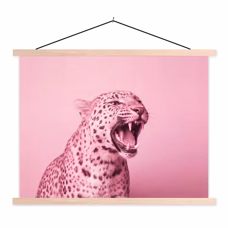 Schoolplaat - Roze kat - Modern — 1