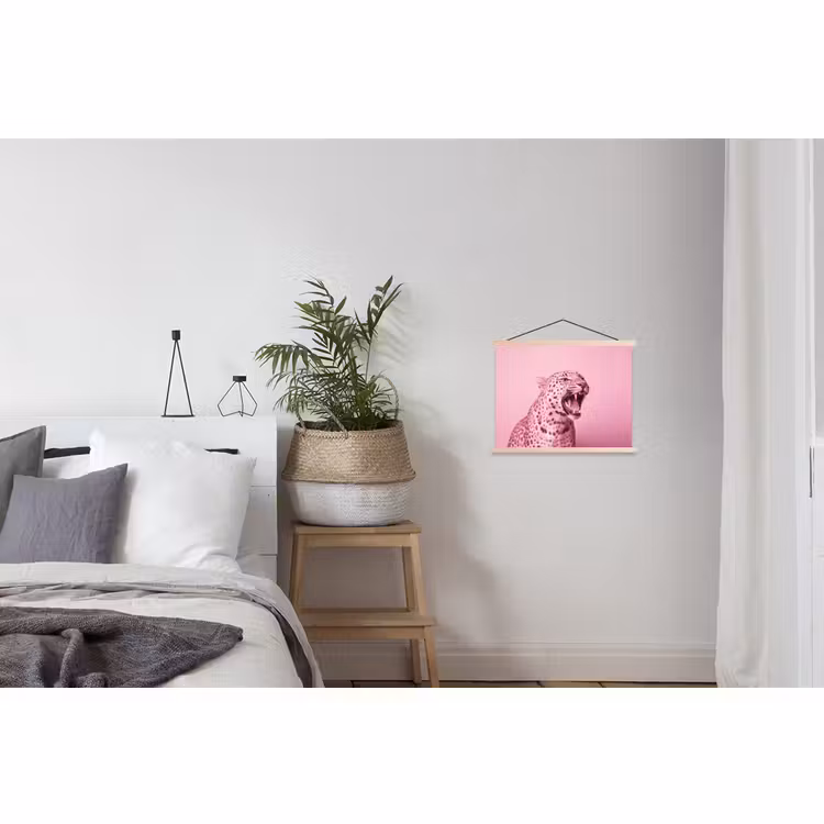 Schoolplaat - Roze kat - Modern — 2