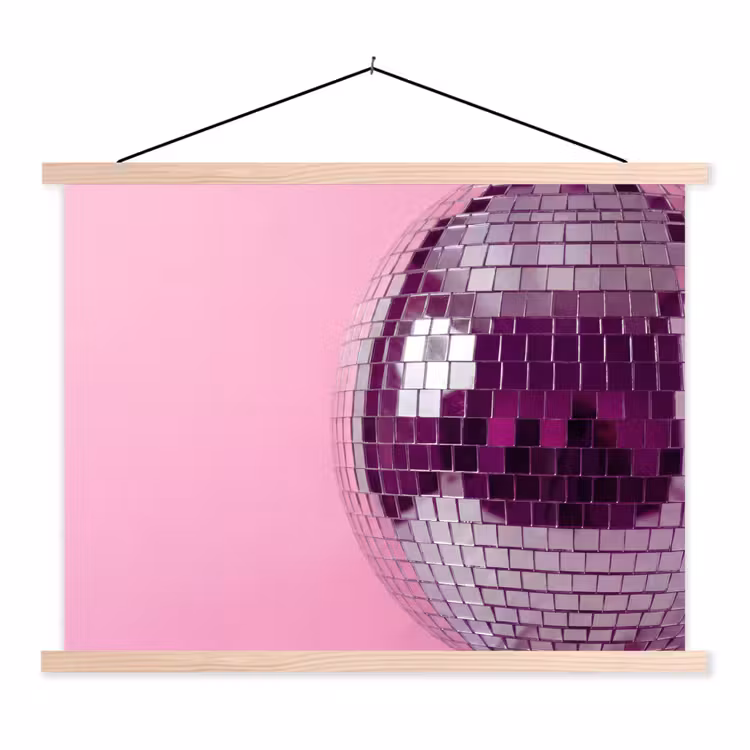 Schoolplaat - Spiegelbal - Zilver - Modern — 1