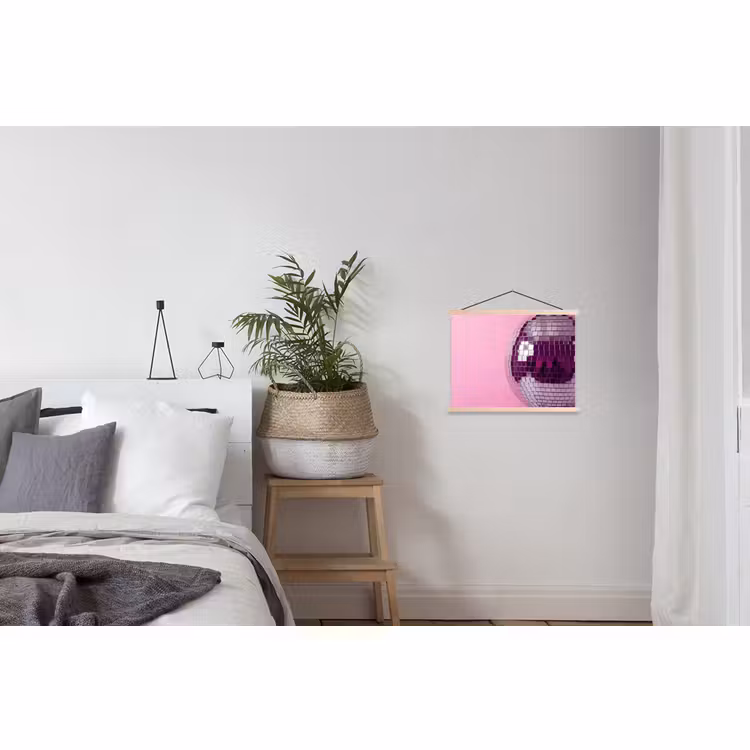Schoolplaat - Spiegelbal - Zilver - Modern — 2