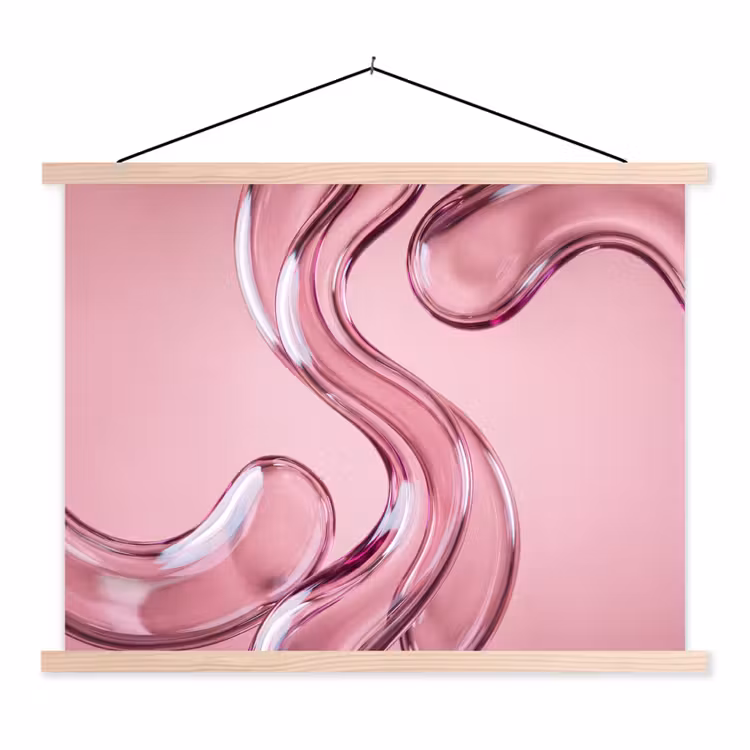 Schoolplaat - Vorm - Abstract - Roze — 1