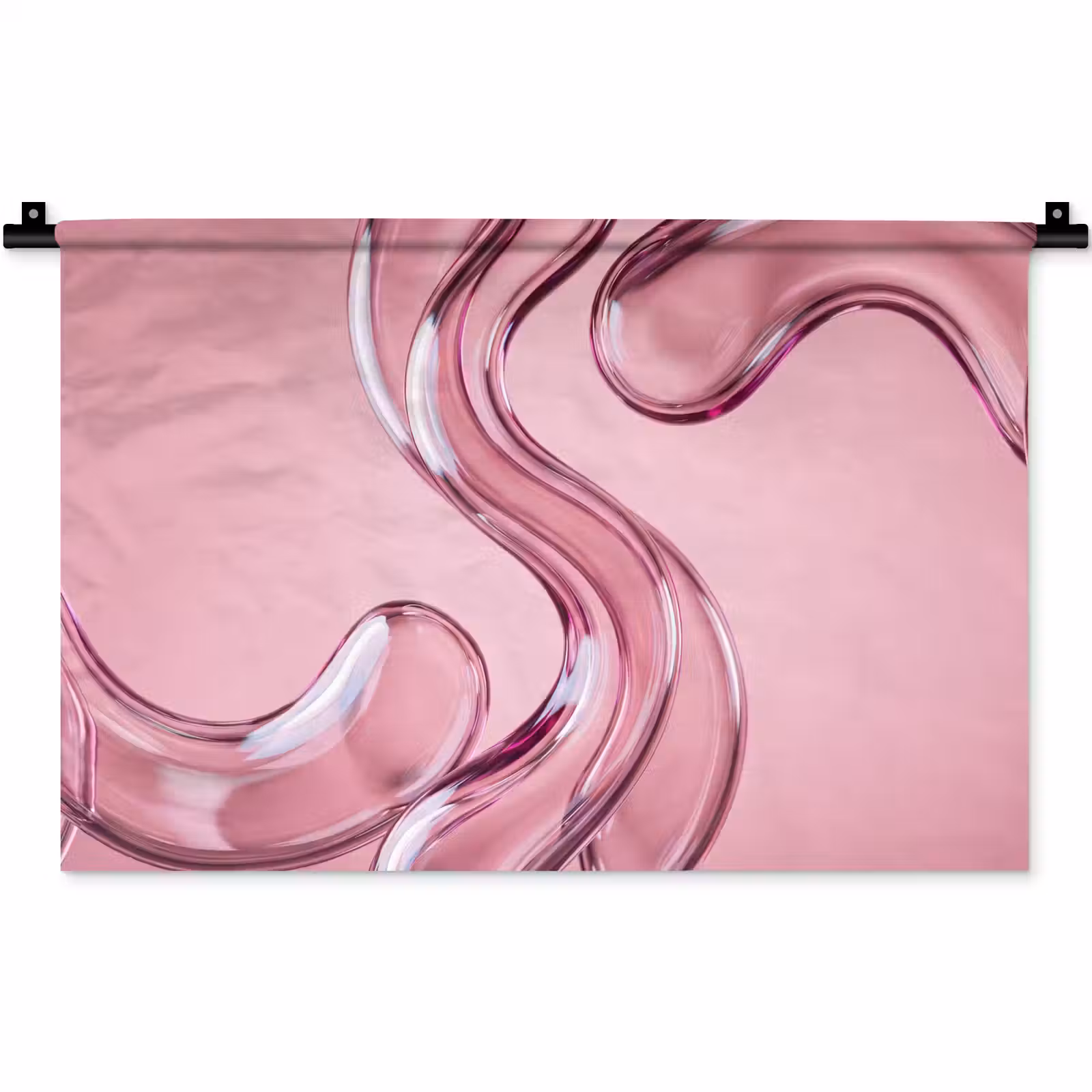 Wandkleed - Vorm - Abstract - Roze — 1