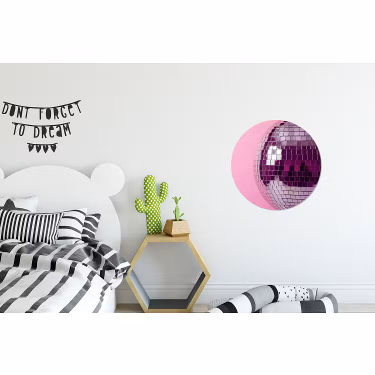 Wandcirkel - Aluminium - Spiegelbal - Zilver - Modern — 5