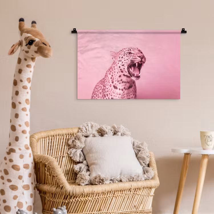 Wandkleed - Roze kat - Modern — 5