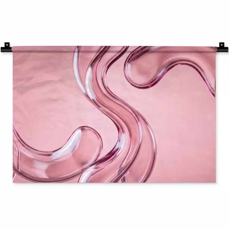 Wandkleed - Vorm - Abstract - Roze — 1