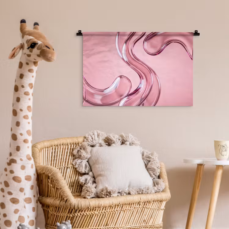 Wandkleed - Vorm - Abstract - Roze — 5