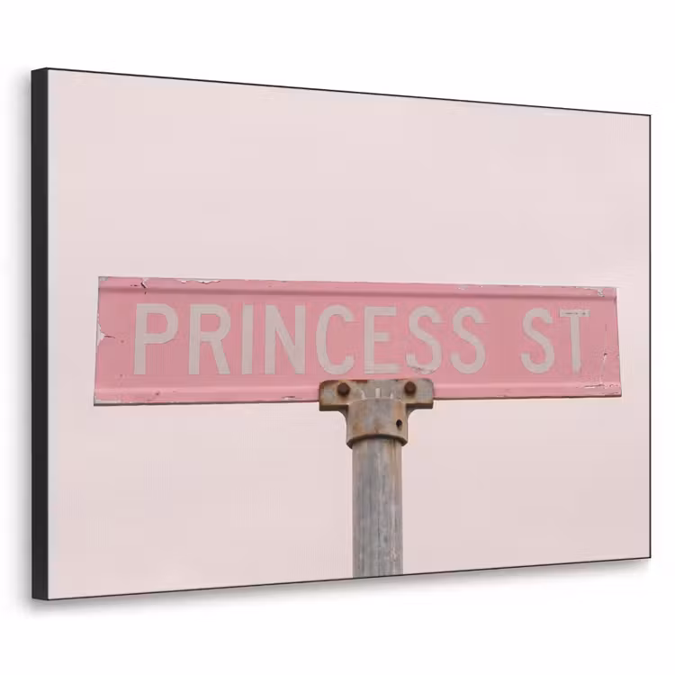 Art Frame - Roze straatnaambord - Stad — 1