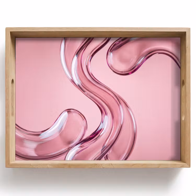 Dienblad - Vorm - Abstract - Roze — 1
