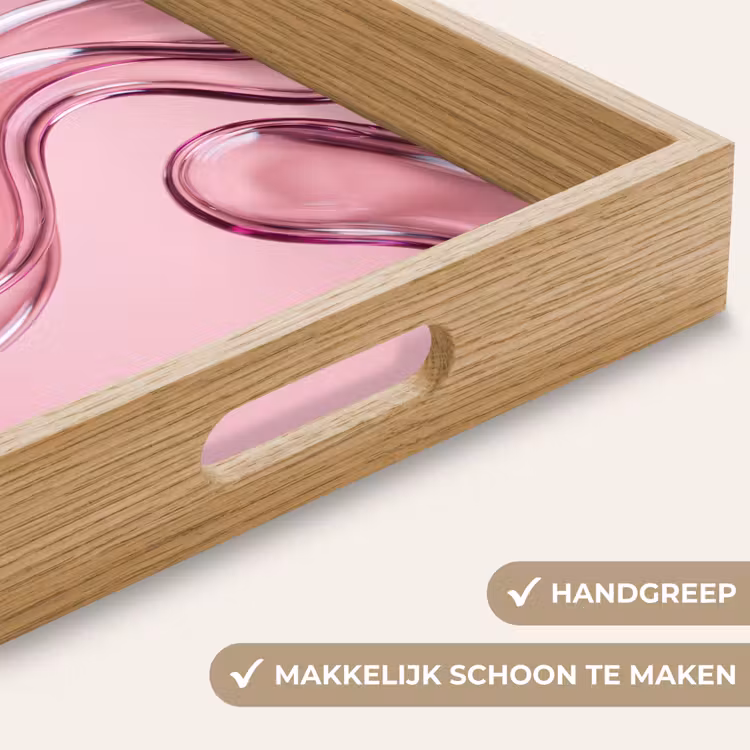 Dienblad - Vorm - Abstract - Roze — 5