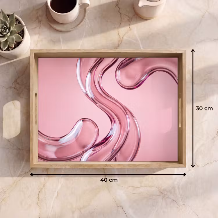 Dienblad - Vorm - Abstract - Roze — 9