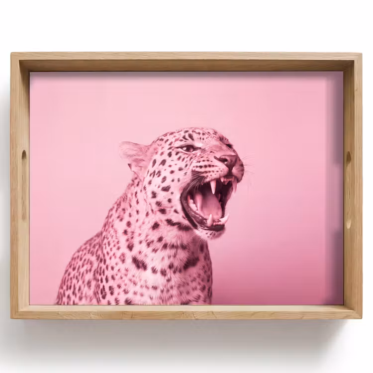 Dienblad - Roze kat - Modern — 1
