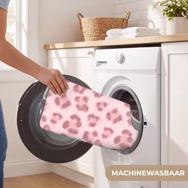Wc Mat - Roze dierenprint - Glitter — 6