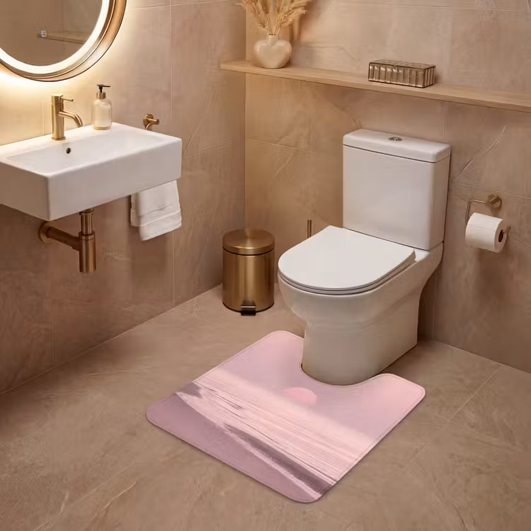 Wc Mat - Roze zonsondergang - Strand — 3