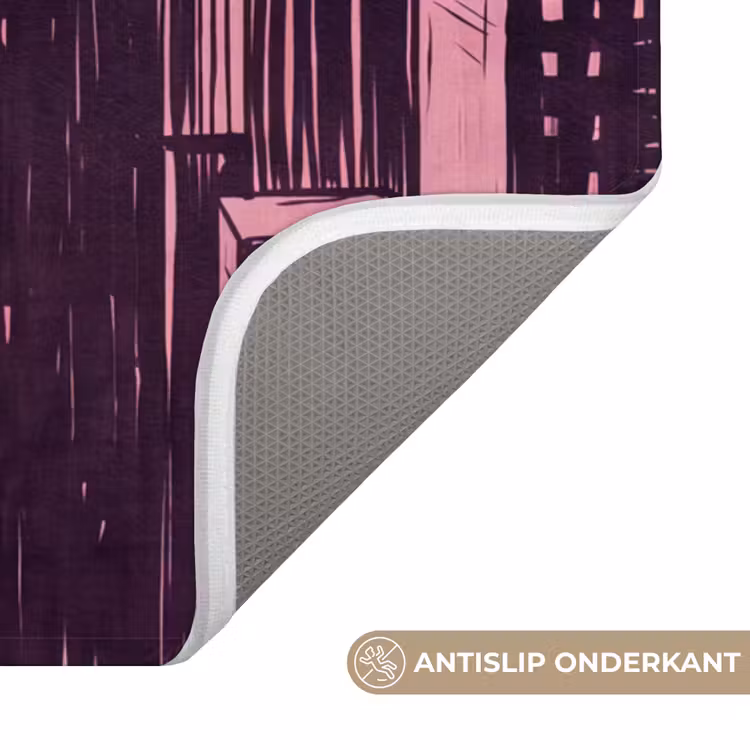 Wc Mat - Stad - Abstract - Roze — 4