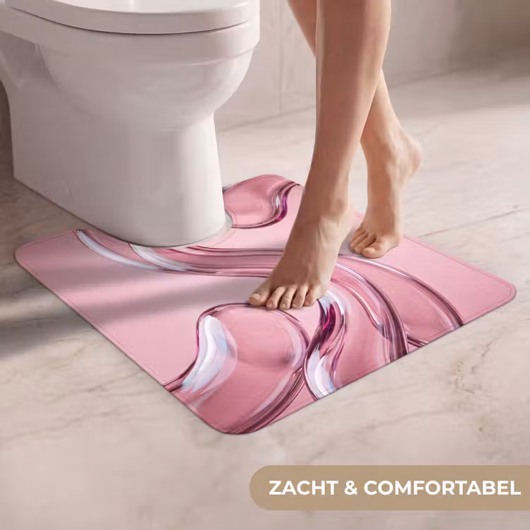 Wc Mat - Vorm - Abstract - Roze — 5