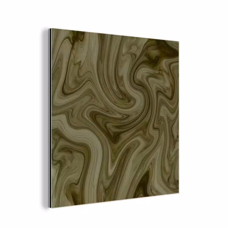 Aluminium schilderij - Abstract - Groen - Modern — 1