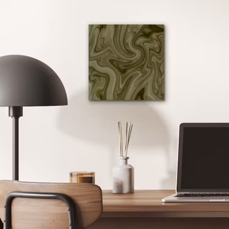 Aluminium schilderij - Abstract - Groen - Modern — 6