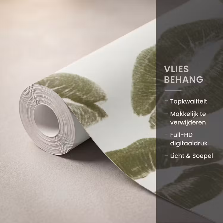 Behang - Kus - Patroon - Groen β 3
