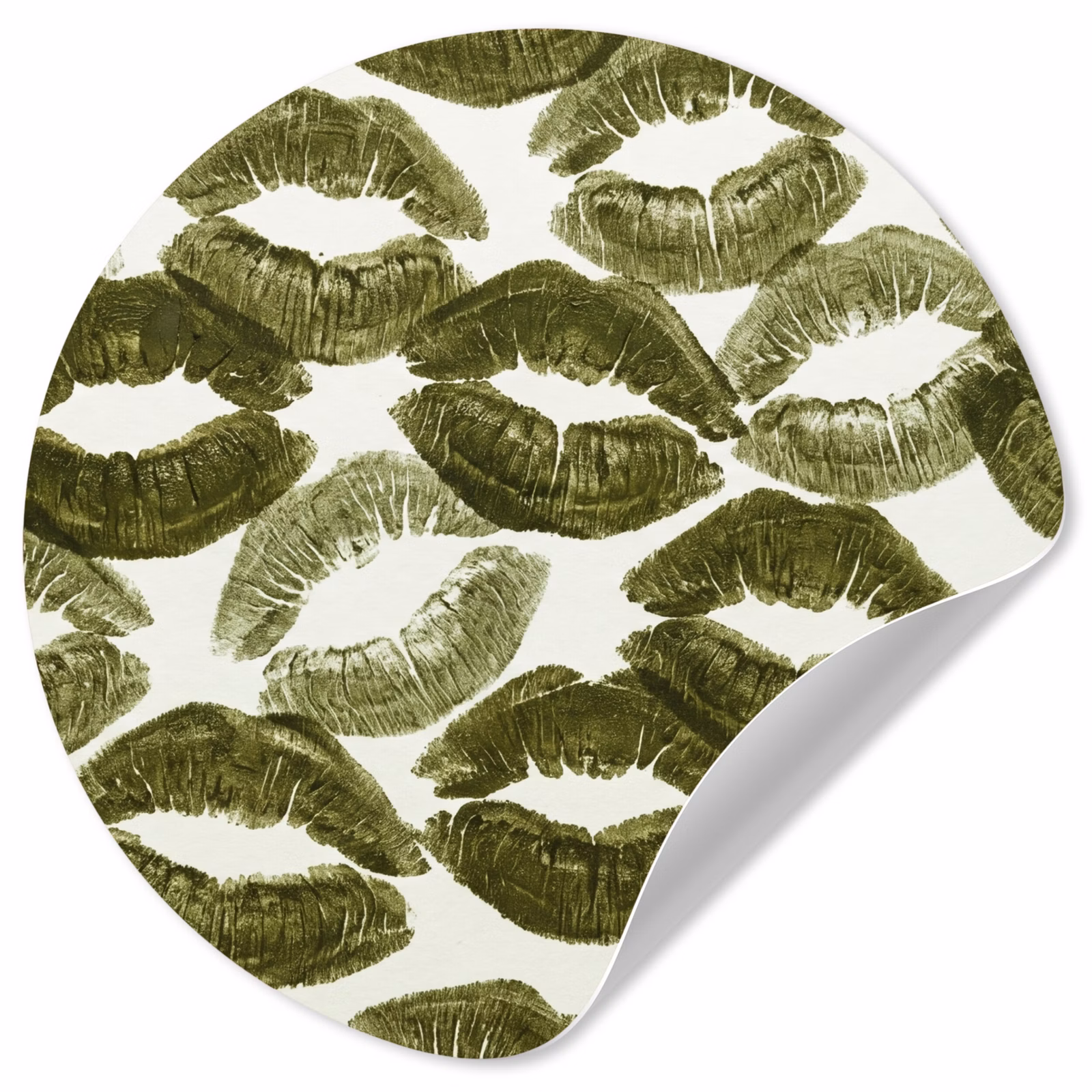 Behangcirkel - Kus - Patroon - Groen — 1
