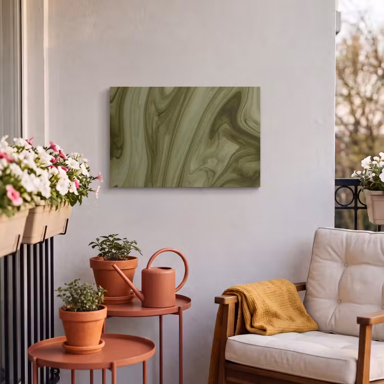 Buiten canvas - Abstract - Groen - Modern — 3