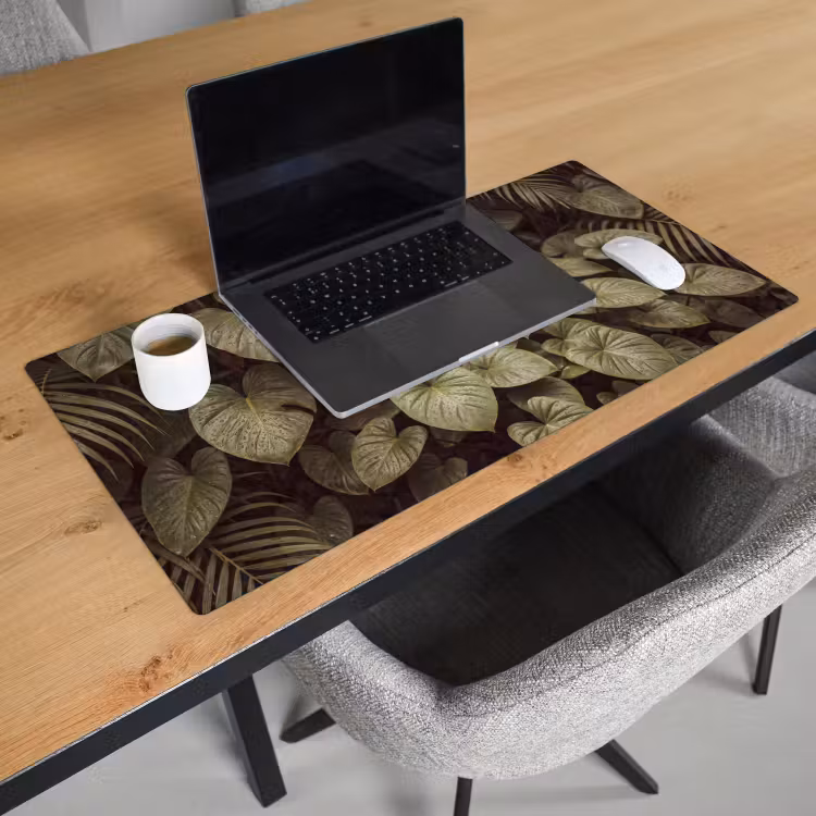Bureau onderlegger - Groene bladeren - Natuur — 3