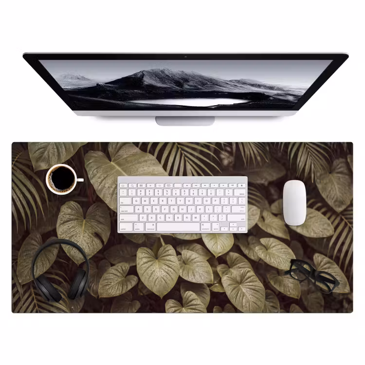 Bureau onderlegger - Groene bladeren - Natuur — 4