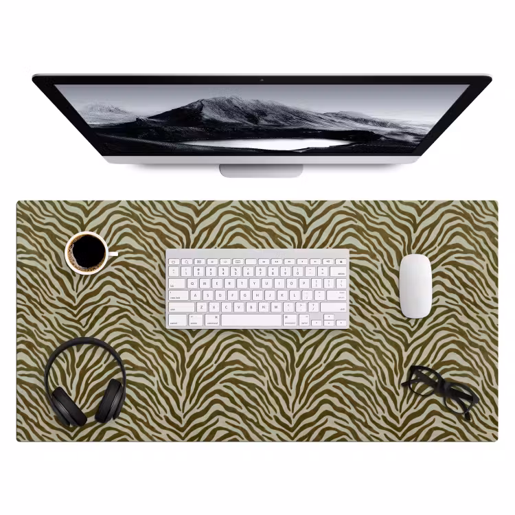Bureau onderlegger - Zebramotief - Groen - Modern — 4