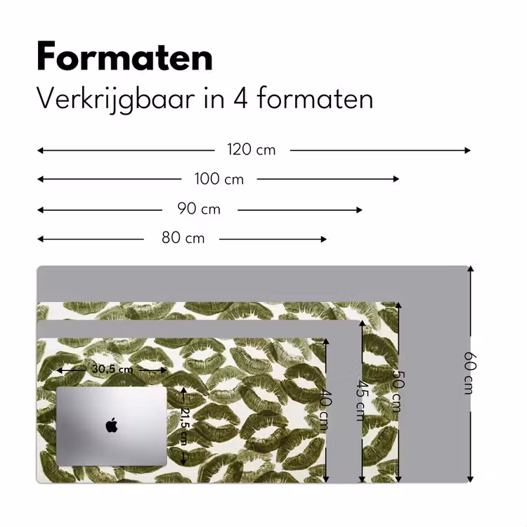 Bureau onderlegger - Kus - Patroon - Groen — 8