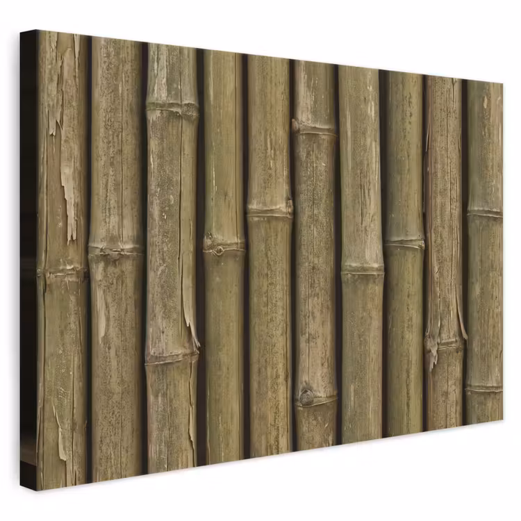 Canvas schilderij - Bamboe - Stengels - Natuur — 1